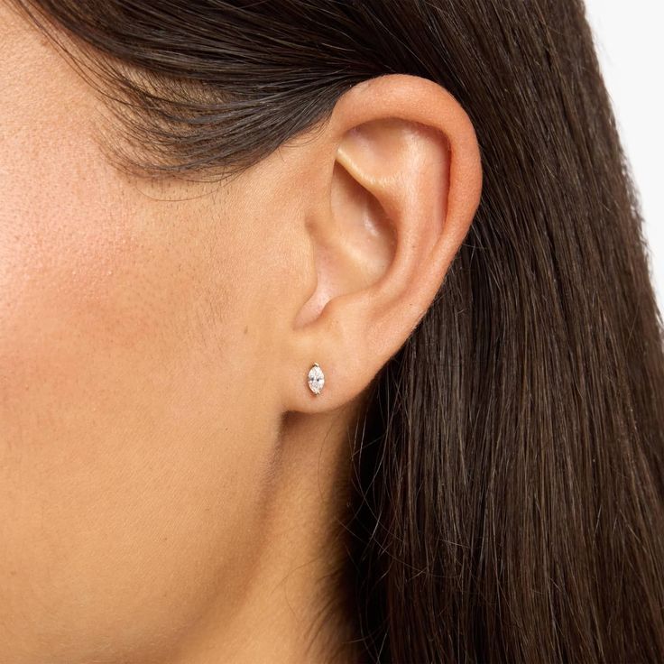 Marquise Diamond Studs (ARJS2293)
