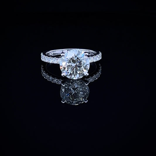 3 Carat Round Solitaire Ring (ARJS3036)