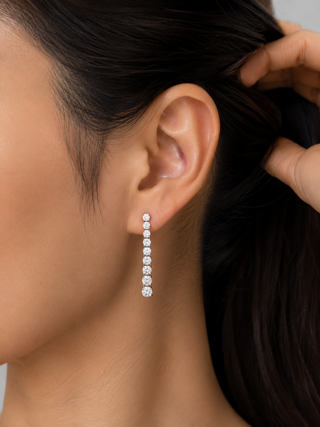 Round Graduation Earrings (ARJS3939)