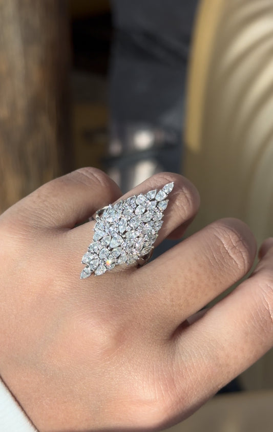 Pear & Marquise Diamond Ring (SKJ1207)