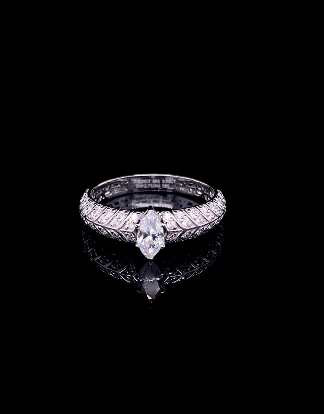 Marquise Diamond Band Ring (SKJ1205)