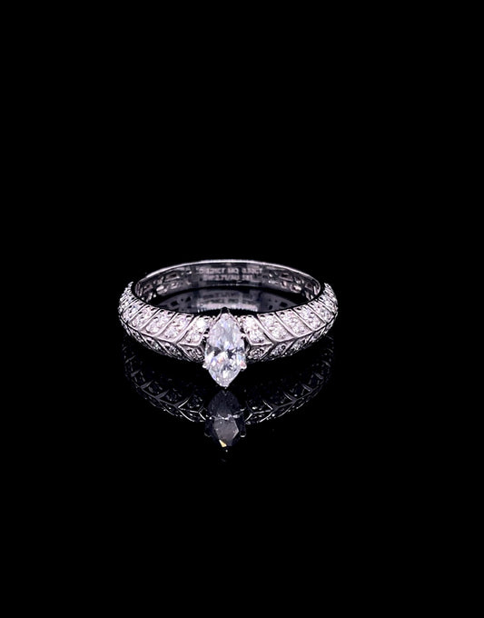 Marquise Diamond Band Ring (SKJ1205)