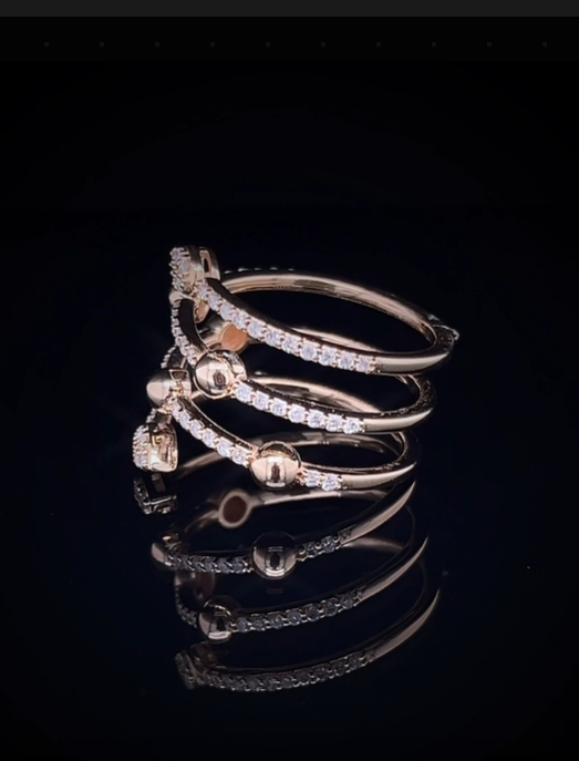 Spring Style Diamond Ring (ARJS2612)