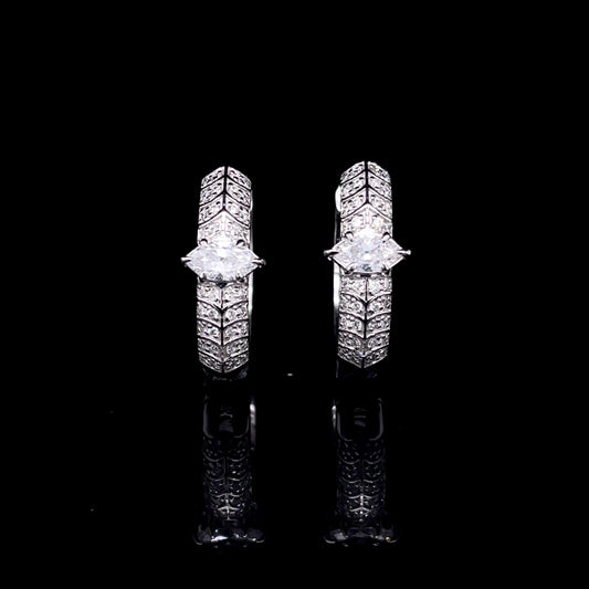 Marquise Hoop Earrings (SKJ1208)