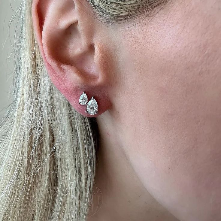 Pear Diamond Studs (ARJS2330)