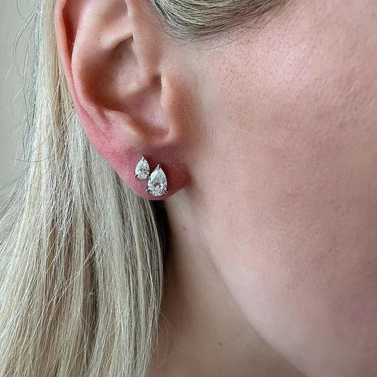 Pear Diamond Studs (ARJS2330)