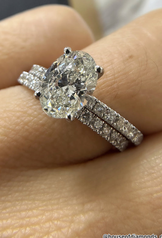 1.5CT Oval Twin Ring (ARJS2384)