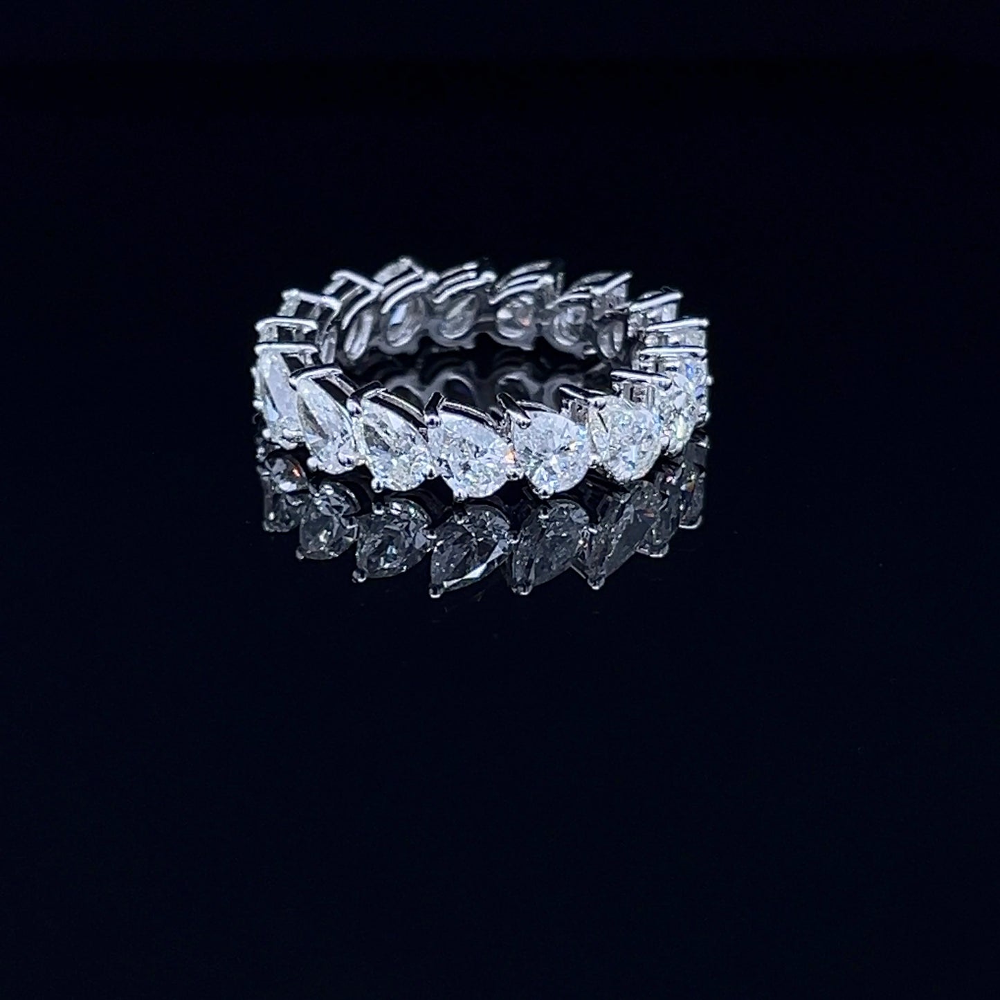 Pear Eternity Band Diamond Ring (ARJS2807)