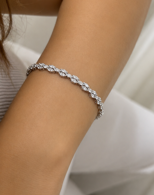 Marquise Cut Diamond Bracelet (ARJS3605)