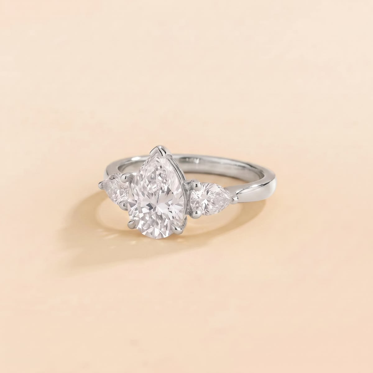 2 Carat Pear Trilogy Diamond Ring (ARJS4330)