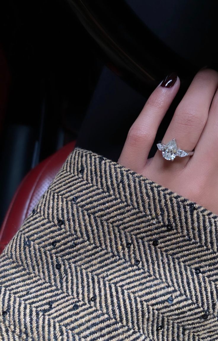 1.69 CT Pear Trilogy Diamond Ring (ARJS2657)