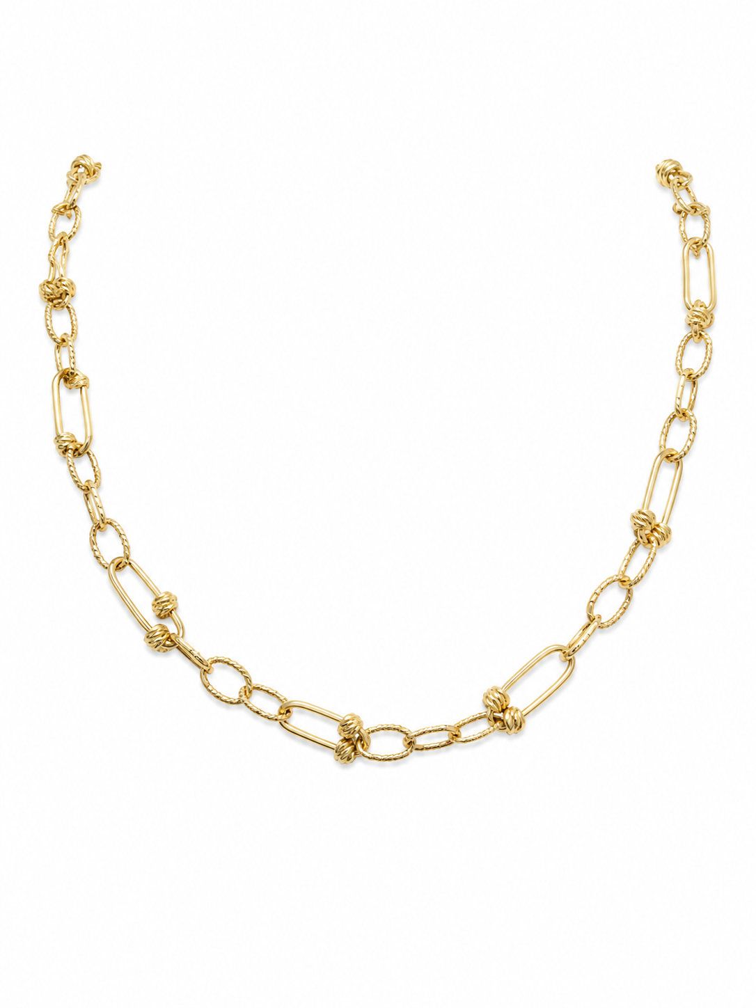 18k Gold Hardware Chain Necklace