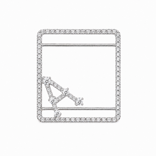 A Letter Diamond Whoop Case in White Gold (ARJS4157A)