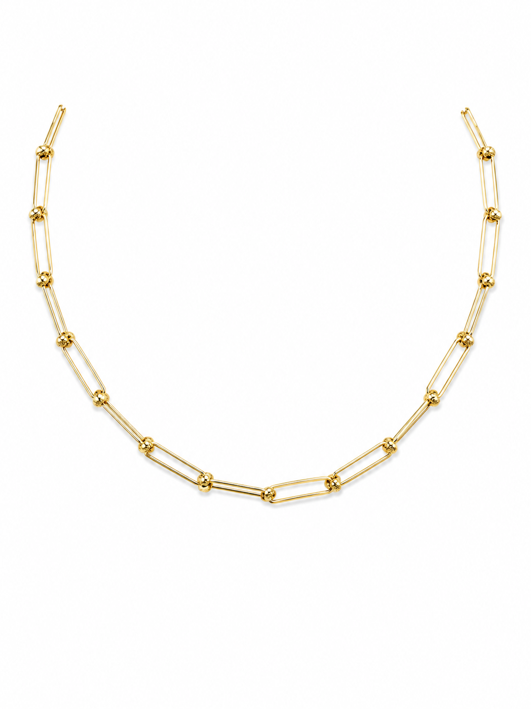 18k Gold Hardware Chain Necklace