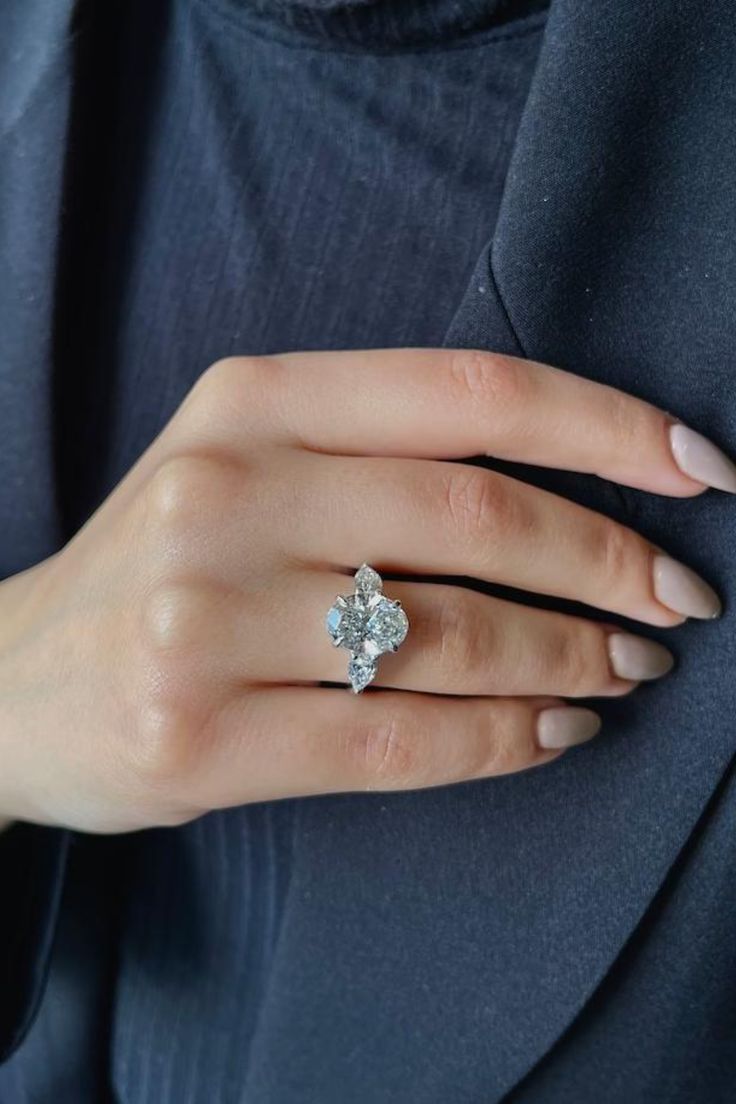 3 Carat Oval Trilogy Diamond Ring (ARJS4331)