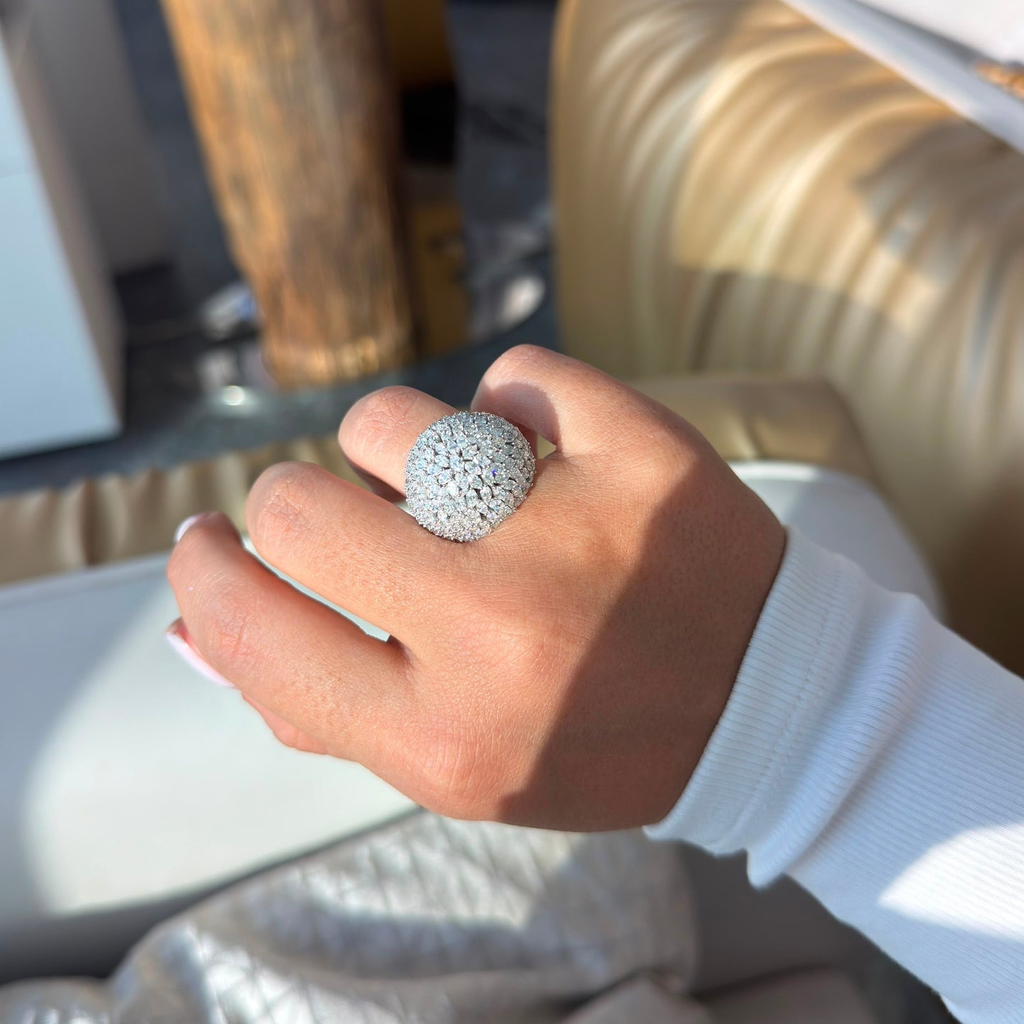 Marquise Dome Diamond Ring (SKJ1199)