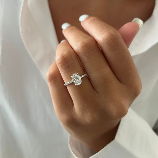 1.7CT Oval Diamond Ring (ARJS2262)