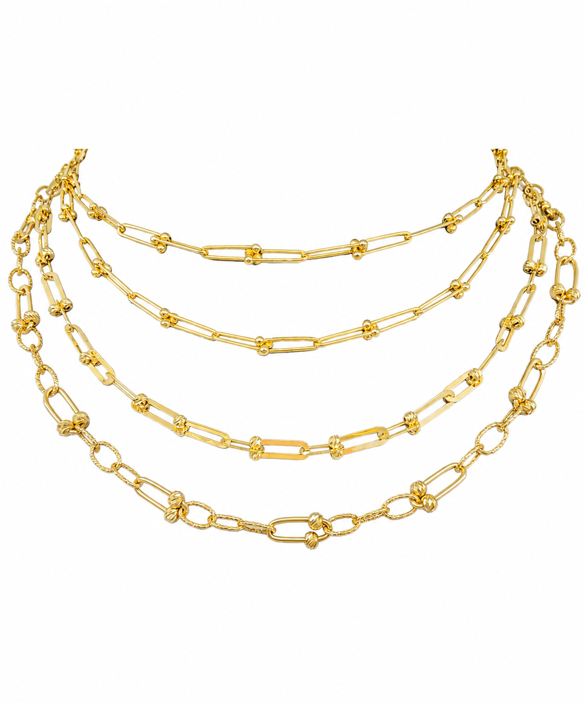 18k Gold Hardware Chain Necklace