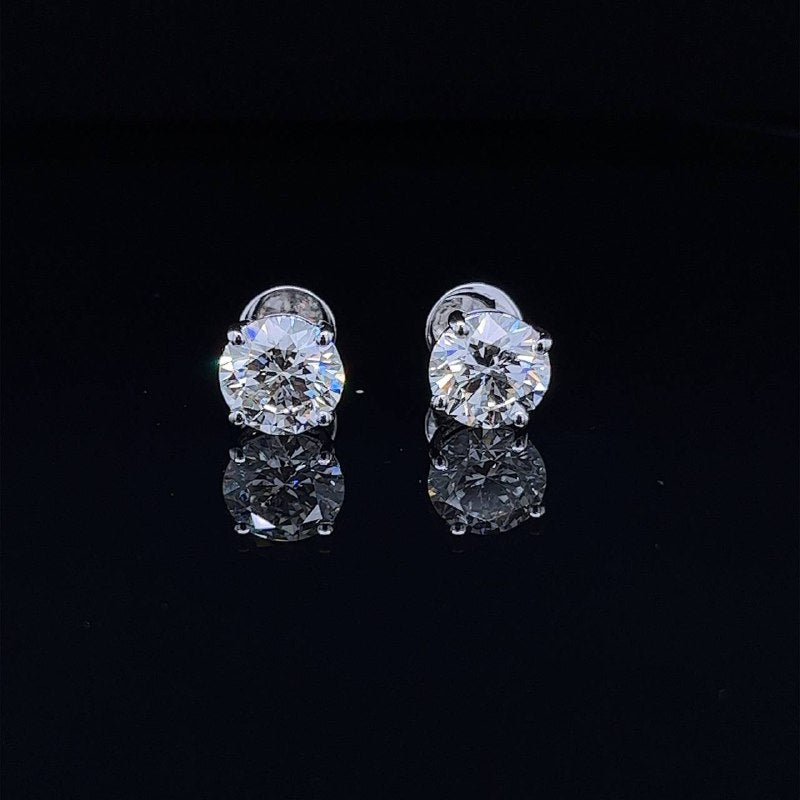 2CT Each Round Diamond Stud Earring   (ARJS3326)