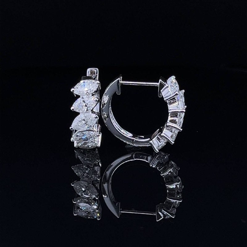 Marquise Hoops Earring (ARJS2664)