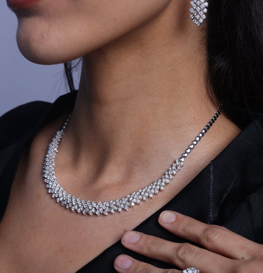 Round Diamond Necklace (ARJS2558)