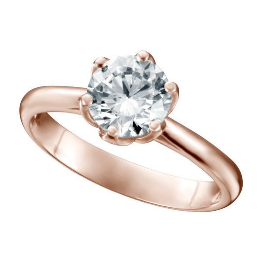 1 Carat Round Diamond Ring  (ARJS2136)