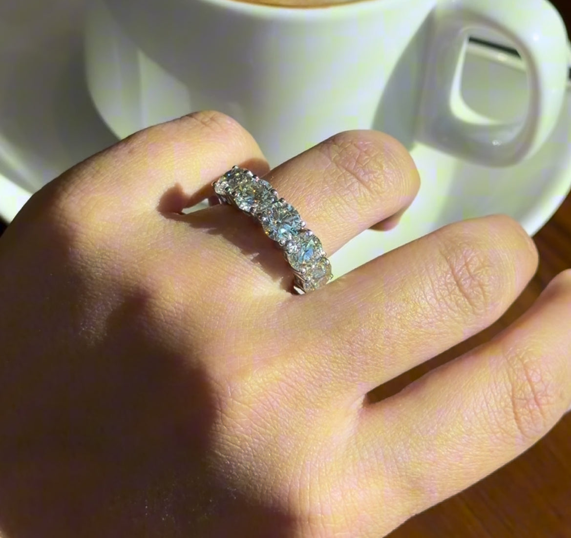 1CT Each Round Half Eternity Band (ARJS3471)