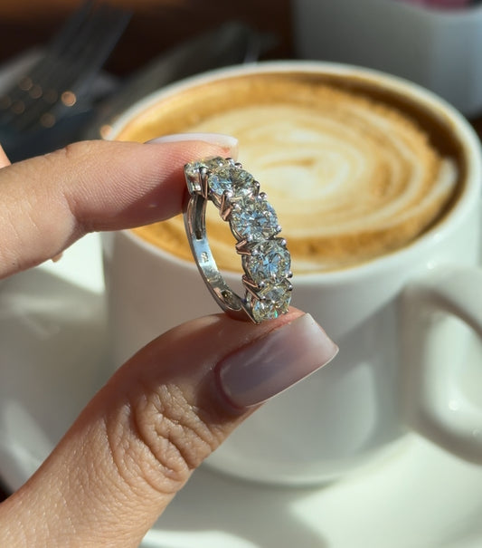 1CT Each Round Half Eternity Band (ARJS3471)