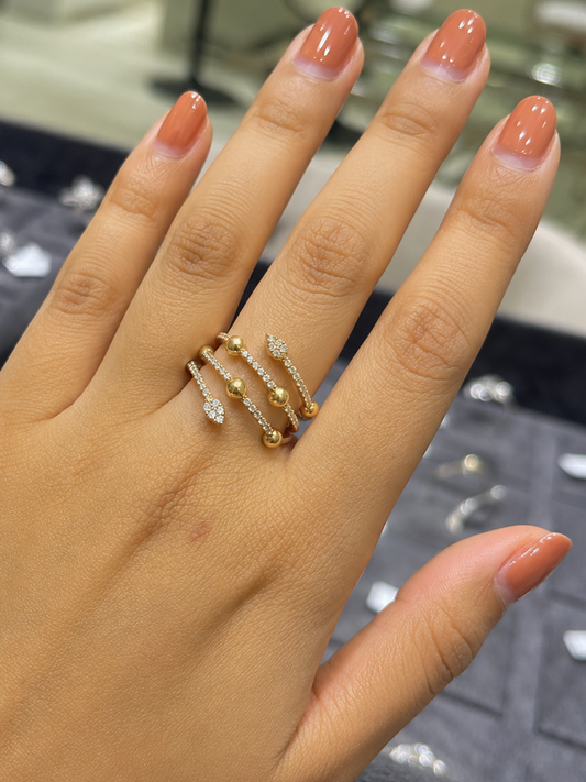 Spring Style Diamond Ring (ARJS2612)