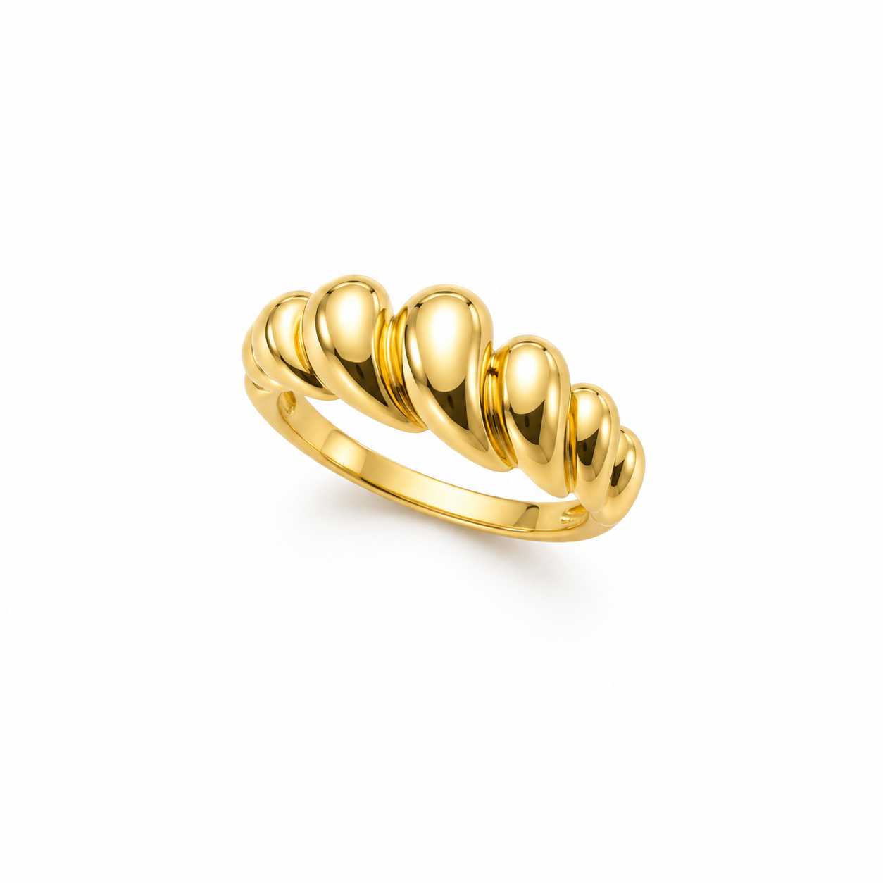 18k Gold Bubble Ring for Women | Modern Statement Jewelry (GJEW113)