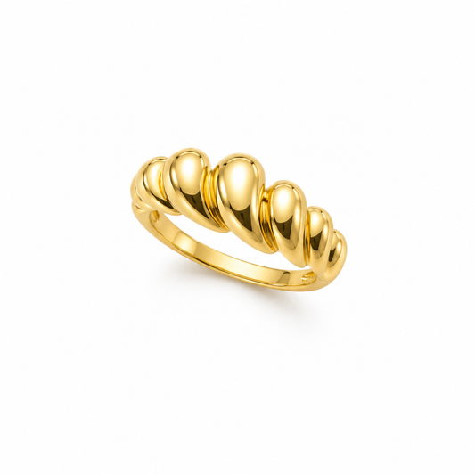 18k Gold Bubble Ring for Women | Modern Statement Jewelry (GJEW113)