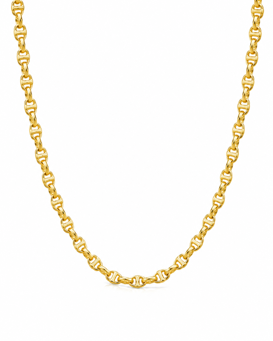 18k Gold Gucci Style Chain Necklace (GJEW342)