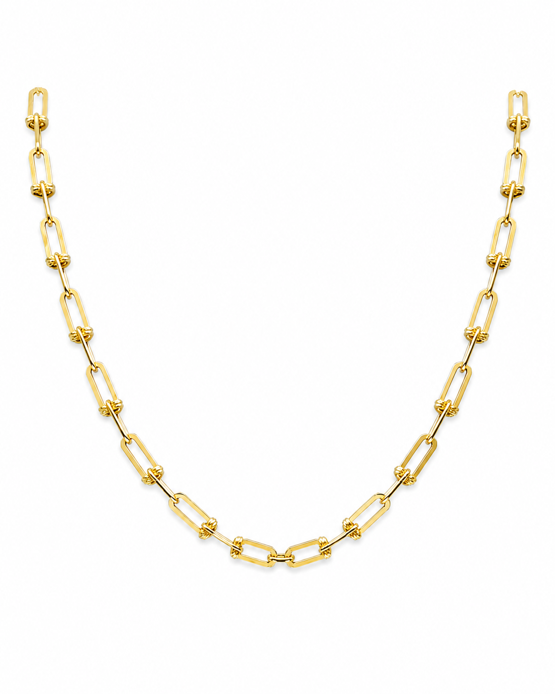 18k Gold Hardware Chain Necklace