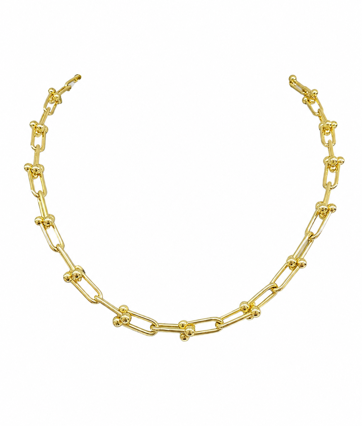 18k Gold Hardware Chain Necklace