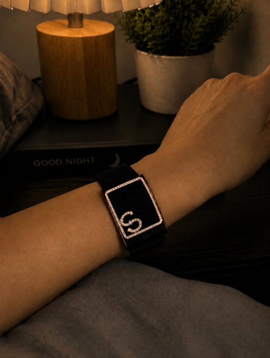 S Letter Diamond Whoop Case in Rose Gold (ARJS4159S)