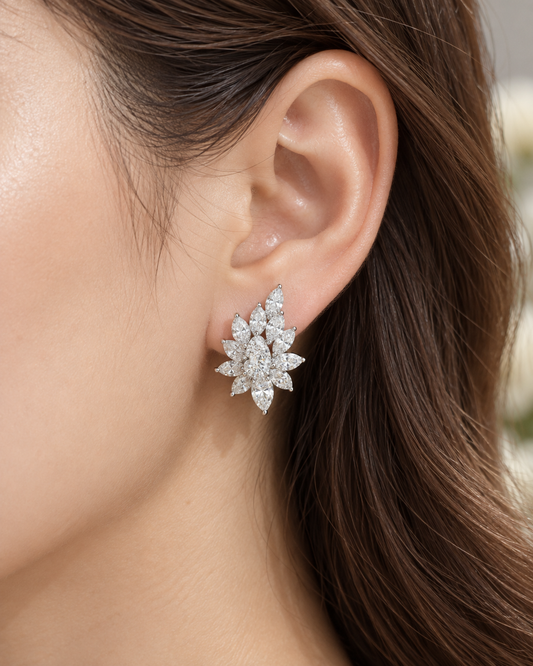 Classic Marquise & Pear Earrings with Secure Push-Backs (ARJS4264)