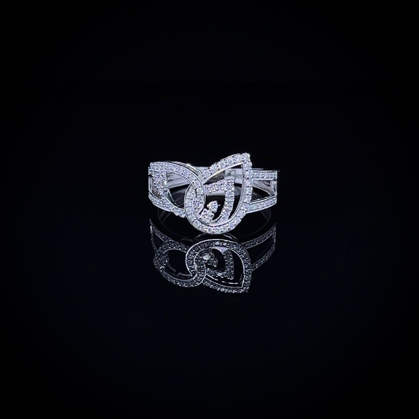 Pear Design Cluster Diamond Ring (BRD1233)