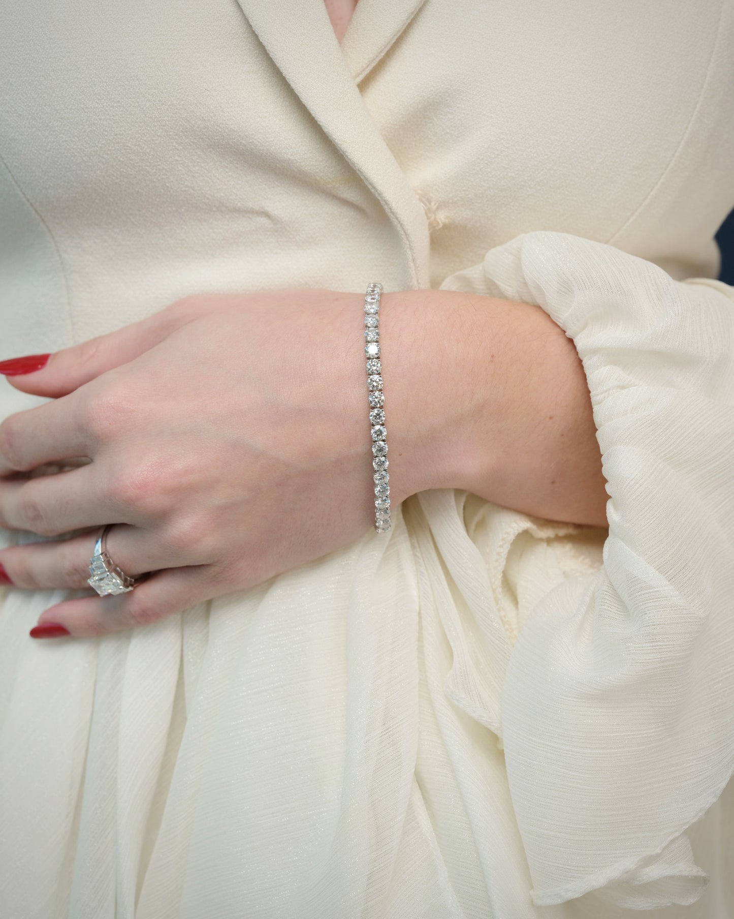 Classic Tennis Diamond Bracelet (ARJS3979)