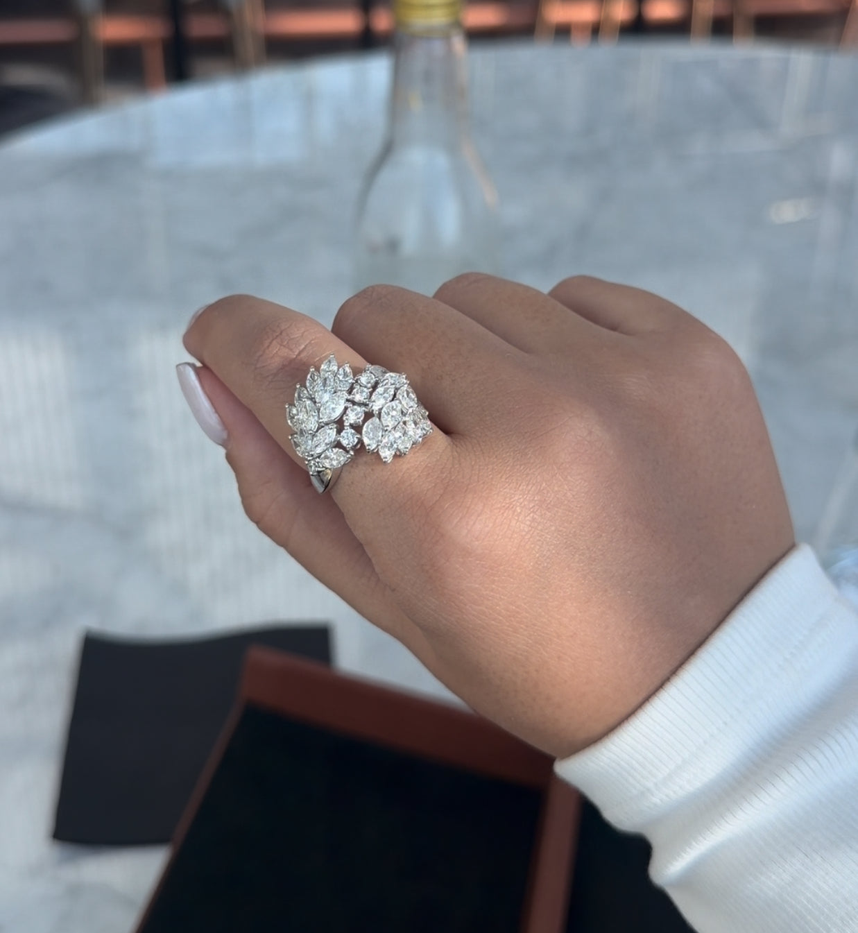 Mix Shape Wrap Diamond Ring (ARJS3481)