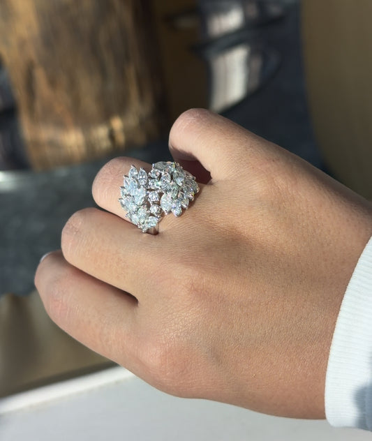 Mix Shape Wrap Diamond Ring (ARJS3481)