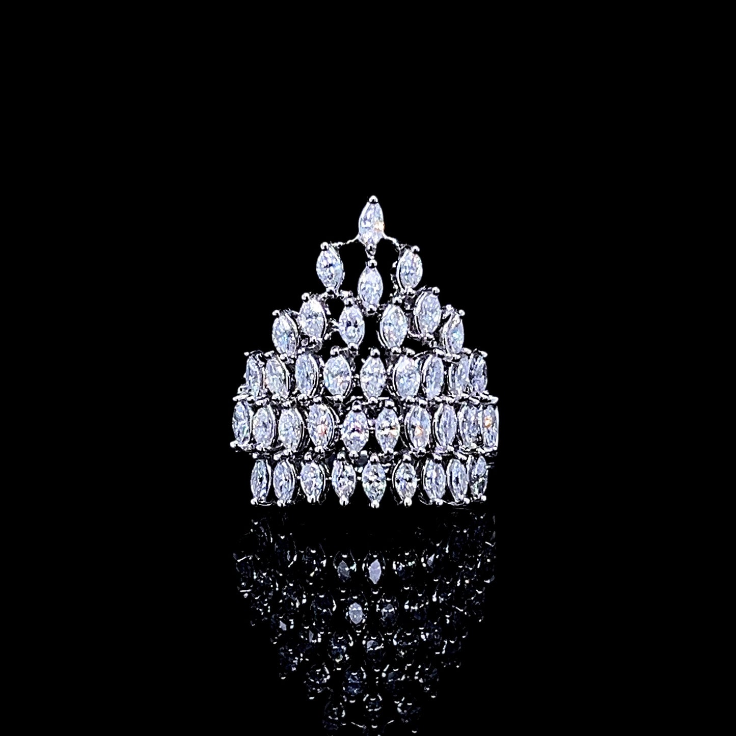 Marquise Crown Diamond Ring (ARJS2886)