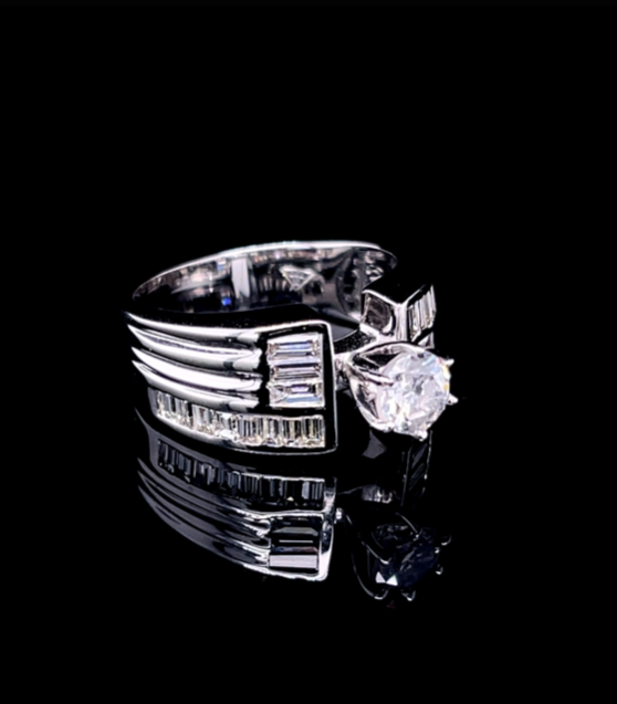 Round  Thick Band Diamond Ring (ARJ1102)