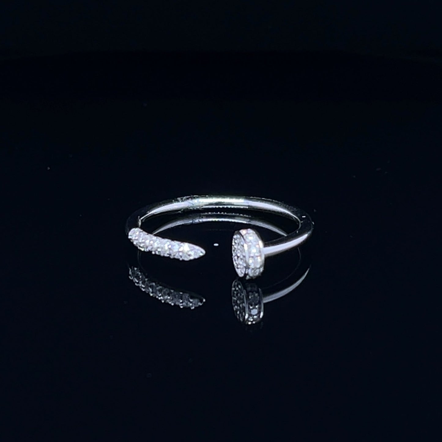 Nail Design Open Diamond Ring  (BRD1260)