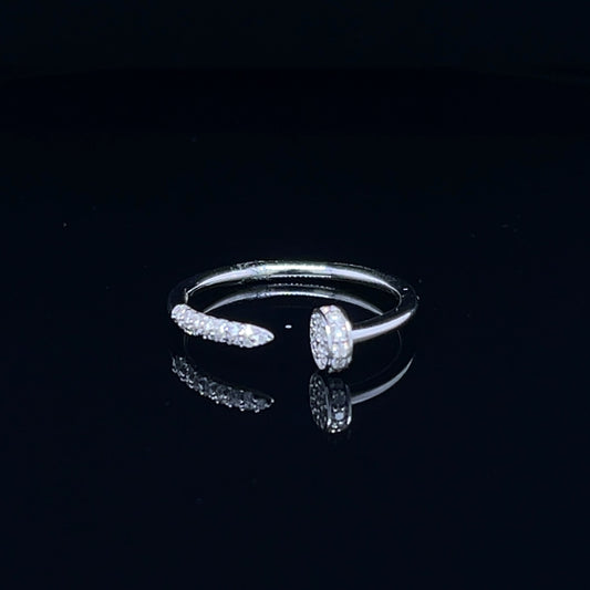 Nail Design Open Diamond Ring  (BRD1260)