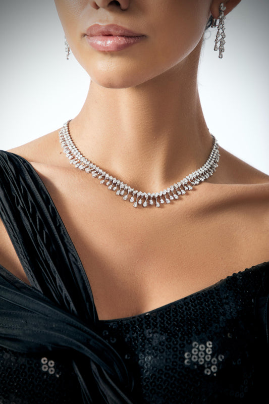 Round Diamond Necklace (ARJS2579)