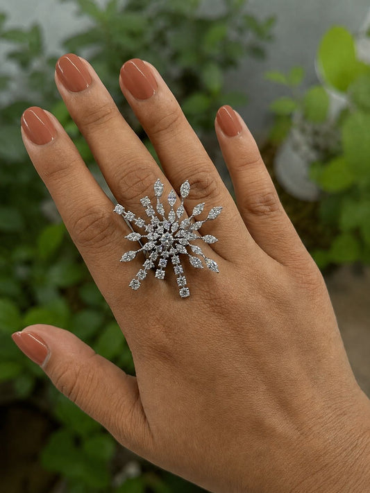 Star Mix Shape Diamond Ring (ARJS4030)