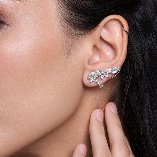 Marquise Climber Diamond Earrings (ARJS3170)