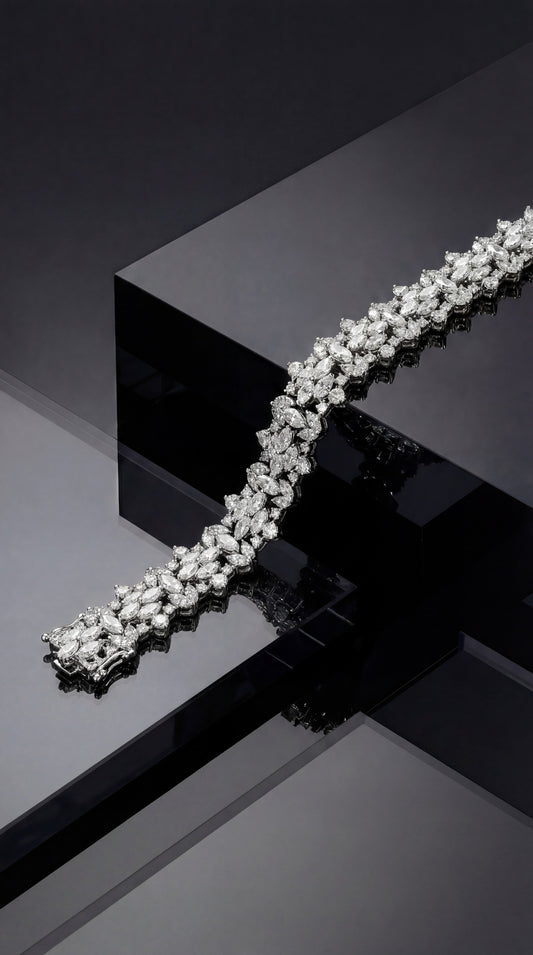 Pear & Marquise Diamond Bracelet (ARJS3377)