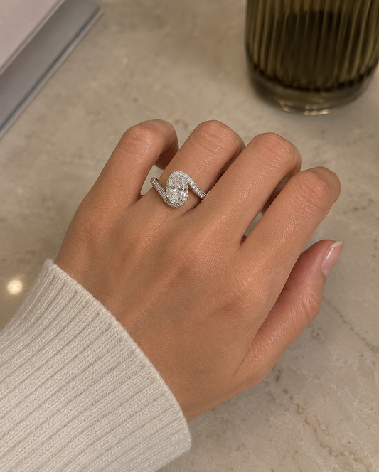 1.5CT Oval Diamond Ring (ARJS2208