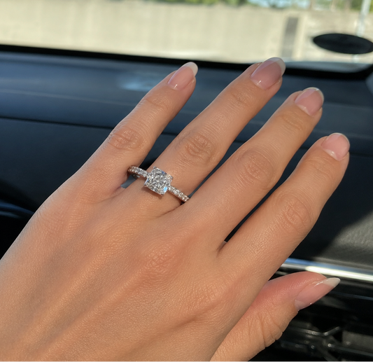 1.2CT Cushion Diamond Ring (ARJS2114)